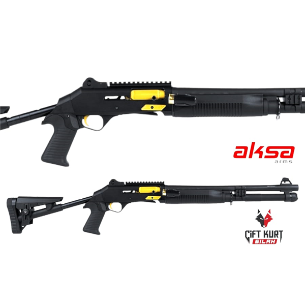 Aksa Crossfire Wi Extreme 12GA Polimer El Kundaklı (Siyah) Tüplü Yarı Otomatik Yivsiz Av Tüfeği